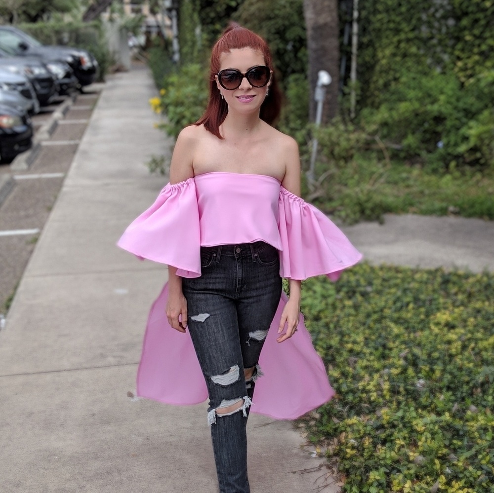 Pink blouse